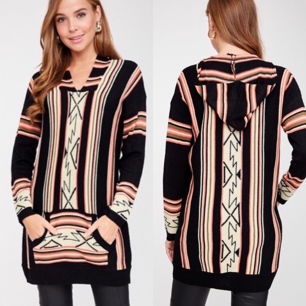 🔥Tribal Border Print Sweater